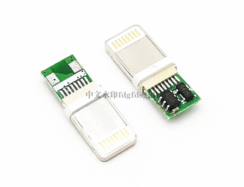 0289 iPhone 8P公頭 焊線帶PCB板17.5 不銹鋼