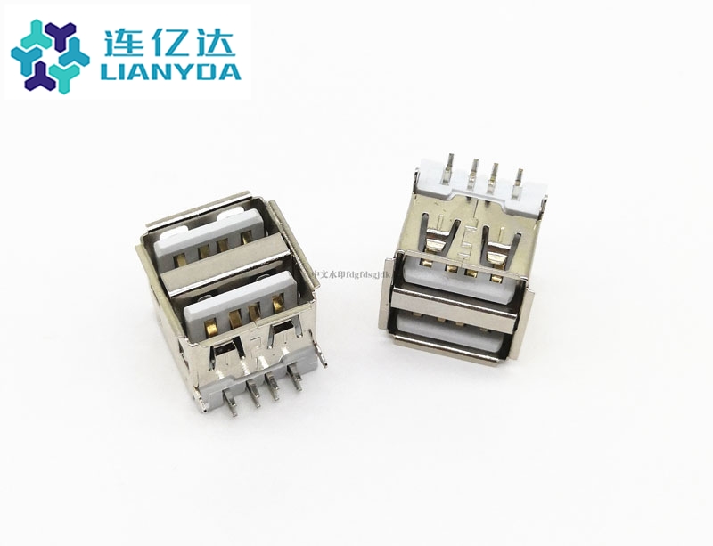 USB 2.0 AF 雙層90° L=13.1