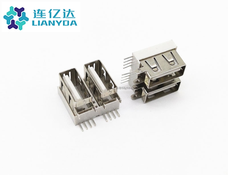 USB 2.0 AF 雙層側(cè)插