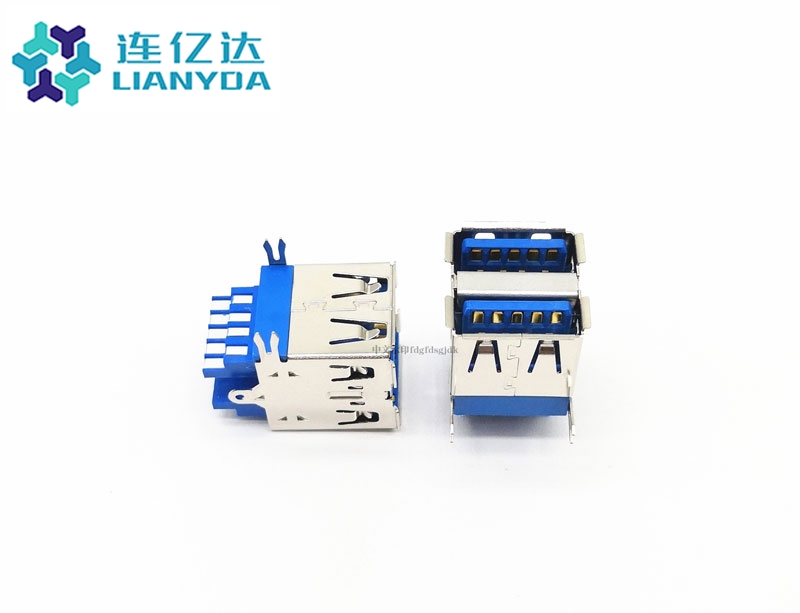 USB 3.0 AF 雙層焊線 帶腳