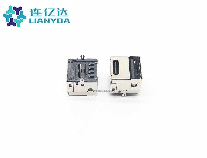 USB3.1 CF TYPE-C + 單面插USB 二合一